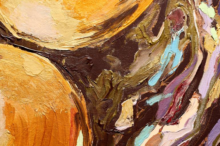 Original Expressionism Still Life Painting by Daria Bagrintseva