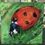 Ladybug Painting by Daria Bagrintseva