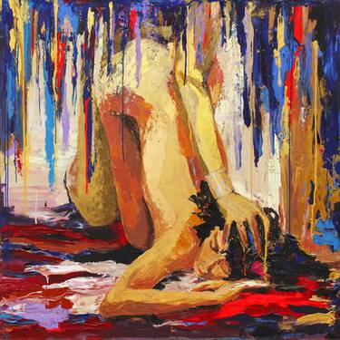 Print of Expressionism Erotic Paintings by Daria Bagrintseva