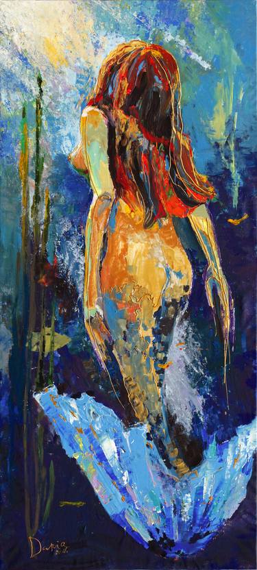 Original Expressionism Nude Paintings by Daria Bagrintseva