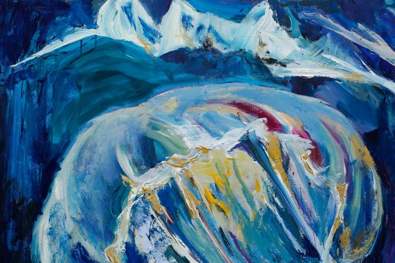 Original Art Deco Animal Painting by Daria Bagrintseva