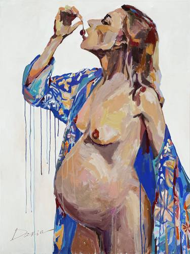 Original Fine Art Nude Paintings by Daria Bagrintseva