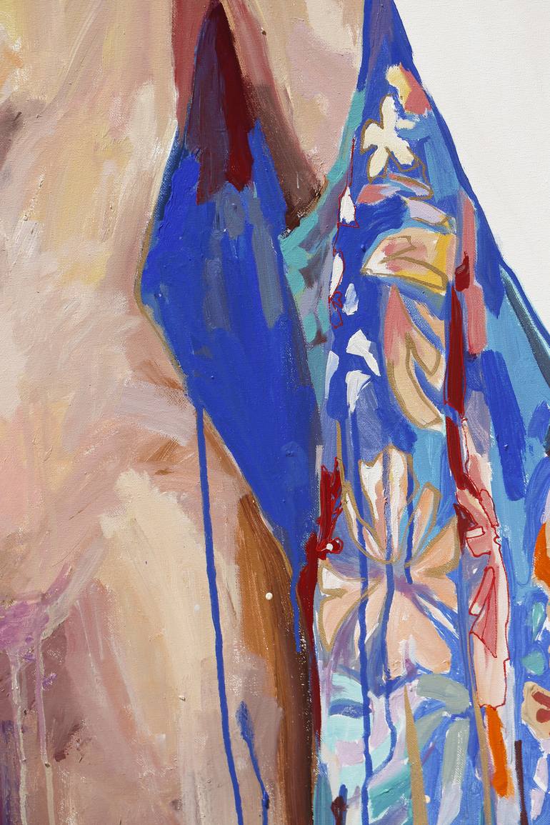 Original Fine Art Nude Painting by Daria Bagrintseva