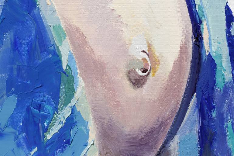 Original Fine Art Nude Painting by Daria Bagrintseva