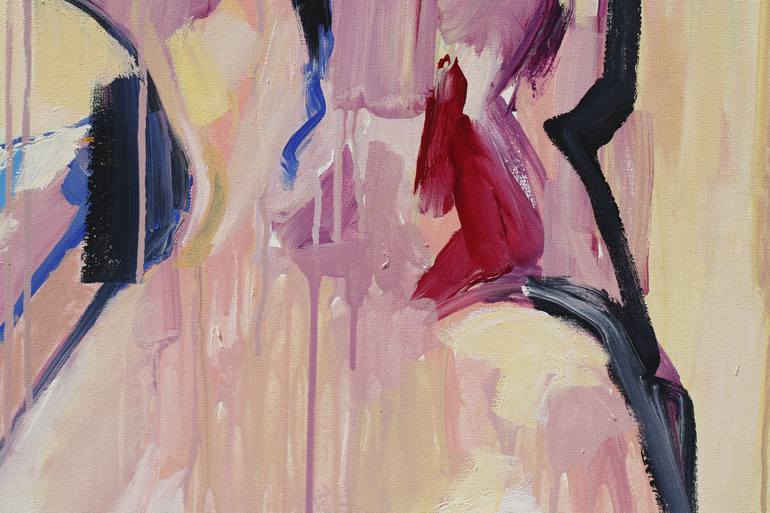 Original Expressionism Nude Painting by Daria Bagrintseva