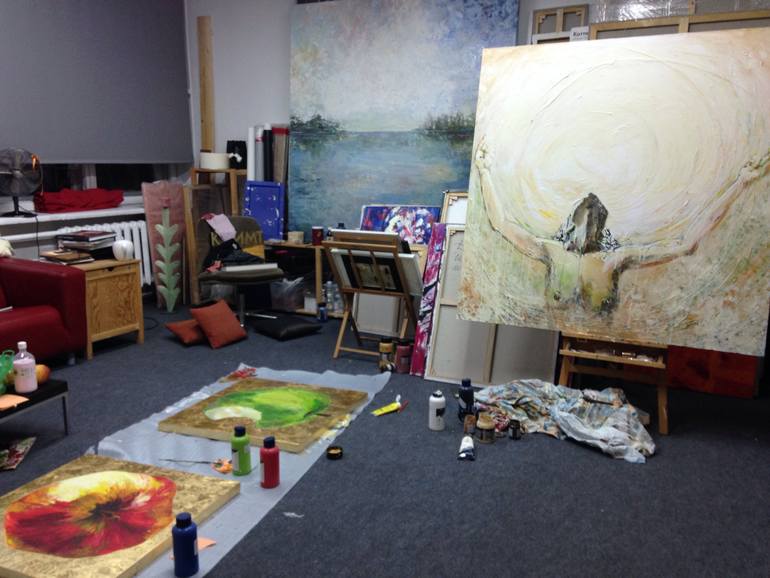 Original Expressionism Erotic Painting by Daria Bagrintseva