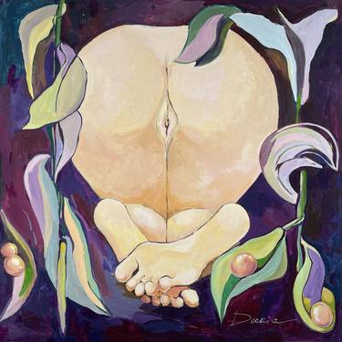 Original Figurative Nude Paintings by Daria Bagrintseva