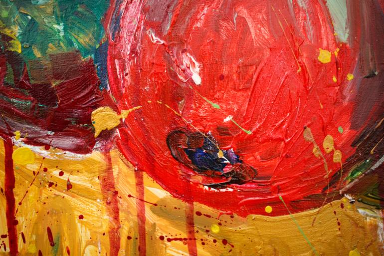 Original Expressionism Botanic Painting by Daria Bagrintseva