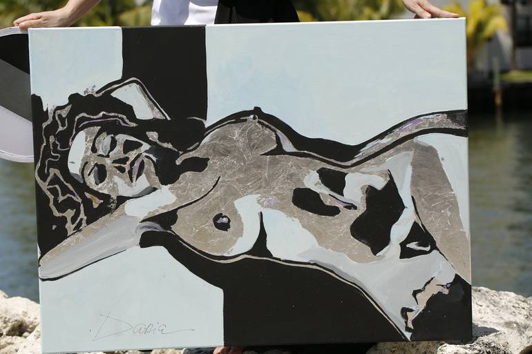 Original Nude Painting by Daria Bagrintseva