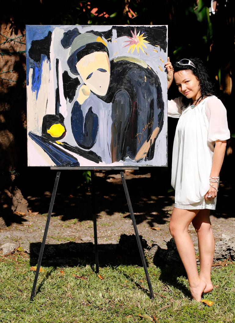 Original Figurative Religion Painting by Daria Bagrintseva