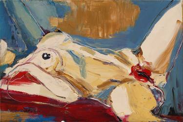 Original Expressionism Nude Paintings by Daria Bagrintseva