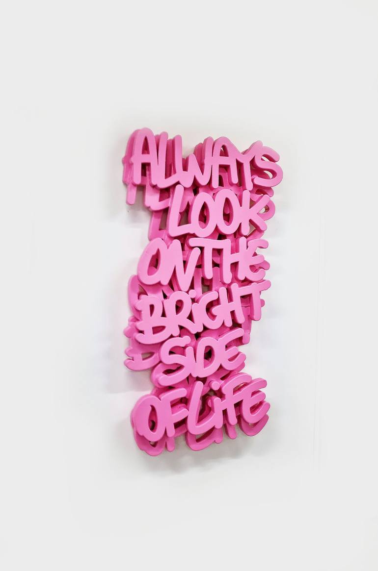 Original Contemporary Typography Sculpture by Thomas Gromas