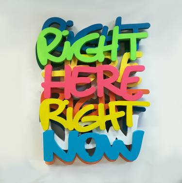 'right here right now' wall sculpture series #1 MC thumb