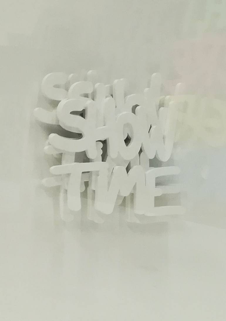 Original visual Typography Sculpture by Thomas Gromas