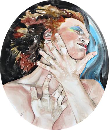 Original Romanticism Men Painting by Elia Tomás