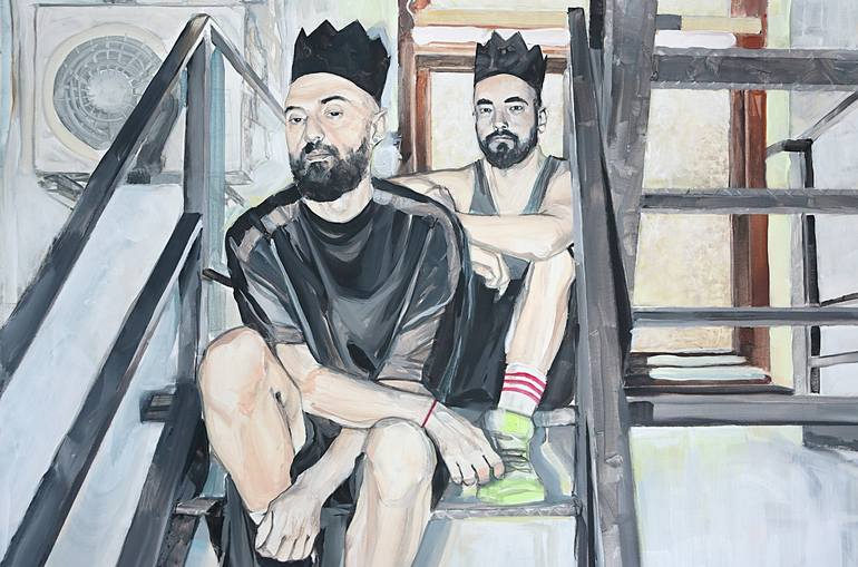 Original Men Painting by Elia Tomás