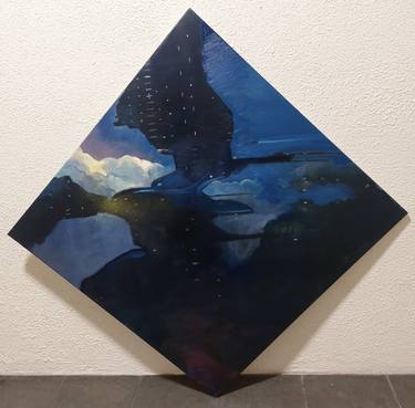Original Abstract Outer Space Paintings by Neal Burns