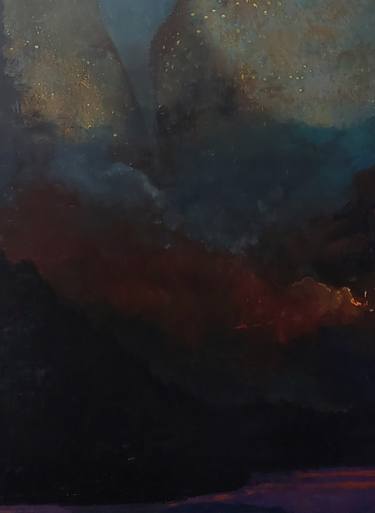 Original Symbolism Landscape Painting by Neal Burns