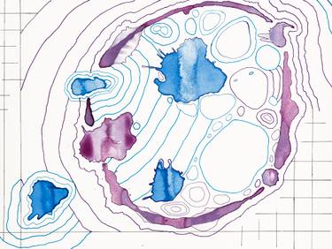 Original Conceptual Abstract Drawing by Katherine Keltner