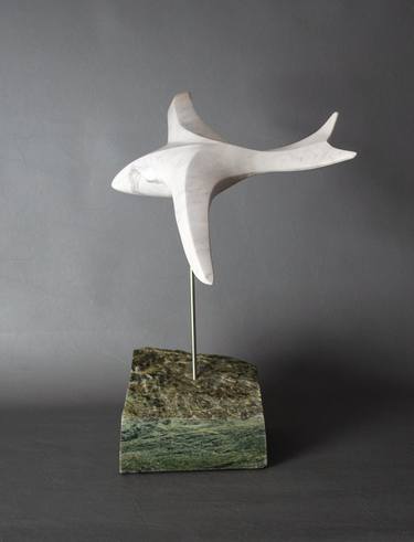 Original Abstract Animal Sculpture by Leslie Dycke