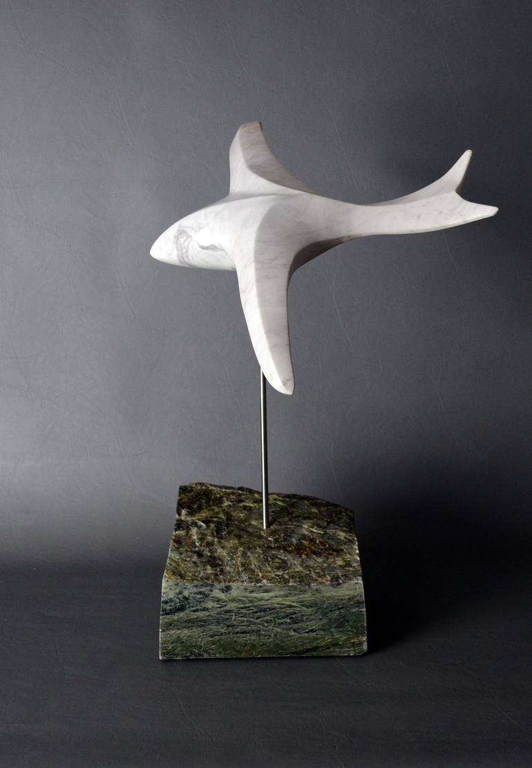 Original Abstract Animal Sculpture by Leslie Dycke