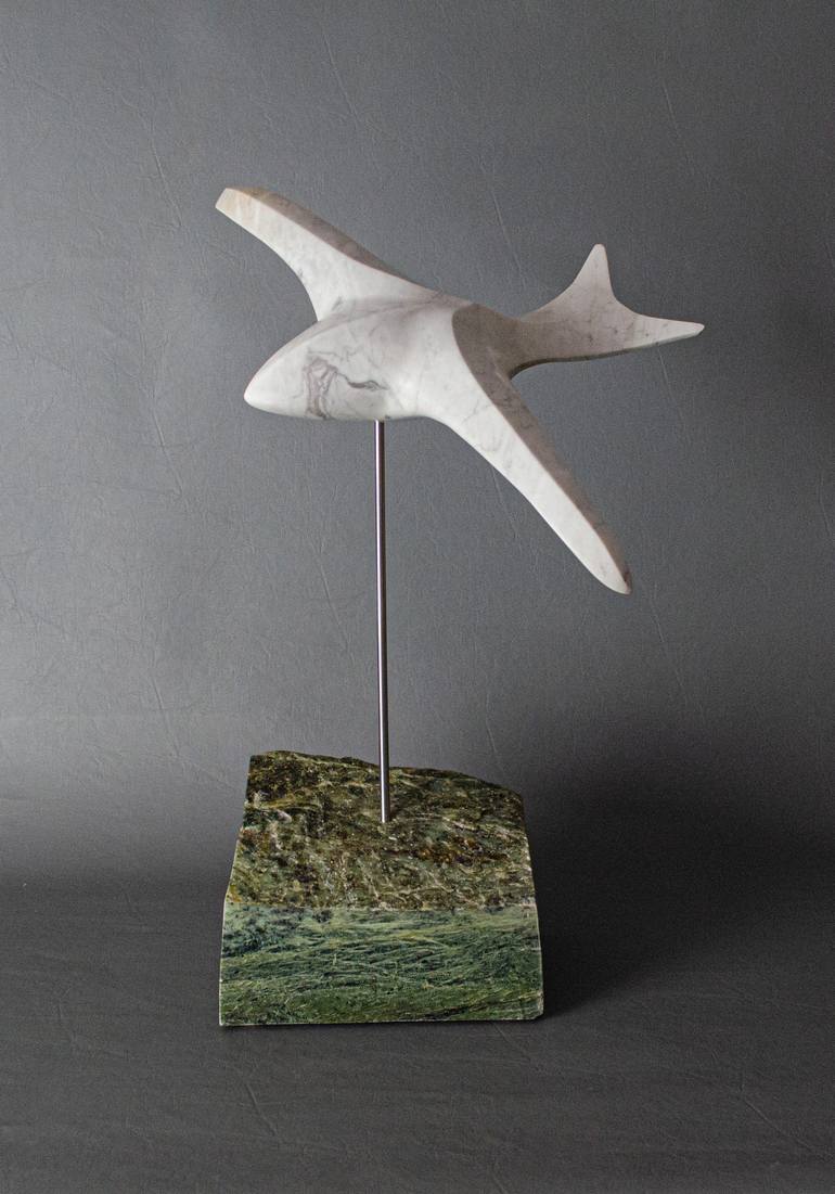 Original Abstract Animal Sculpture by Leslie Dycke