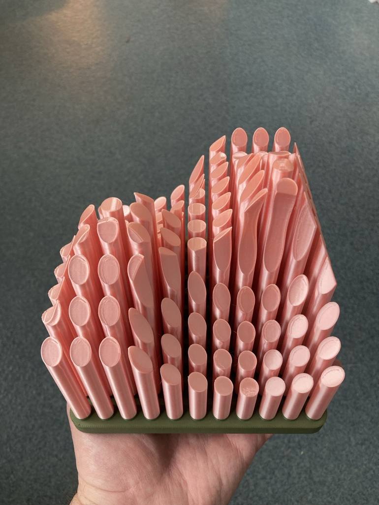 Original Digital Art Geometric Sculpture by Romain Di Vozzo