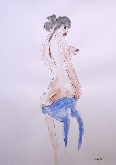 Original Nude Drawings by Silvana Abram