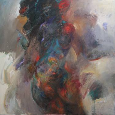 Original Abstract Expressionism Love Paintings by Majid Alwahah