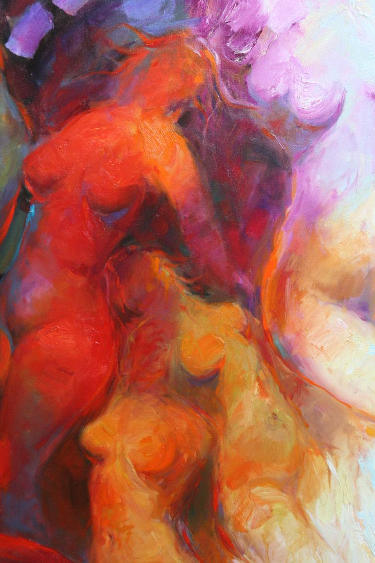 Original Nude Painting by Majid Alwahah
