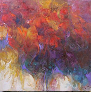 Original Abstract Expressionism Abstract Paintings by Majid Alwahah