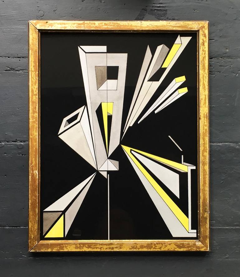 Original Illustration Geometric Painting by John Hobbs