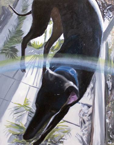 Print of Conceptual Dogs Paintings by Cedric Chambers