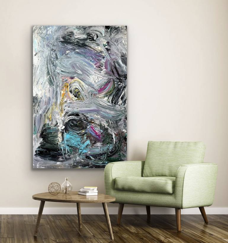 Original Abstract Expressionism Abstract Painting by Liis Koger