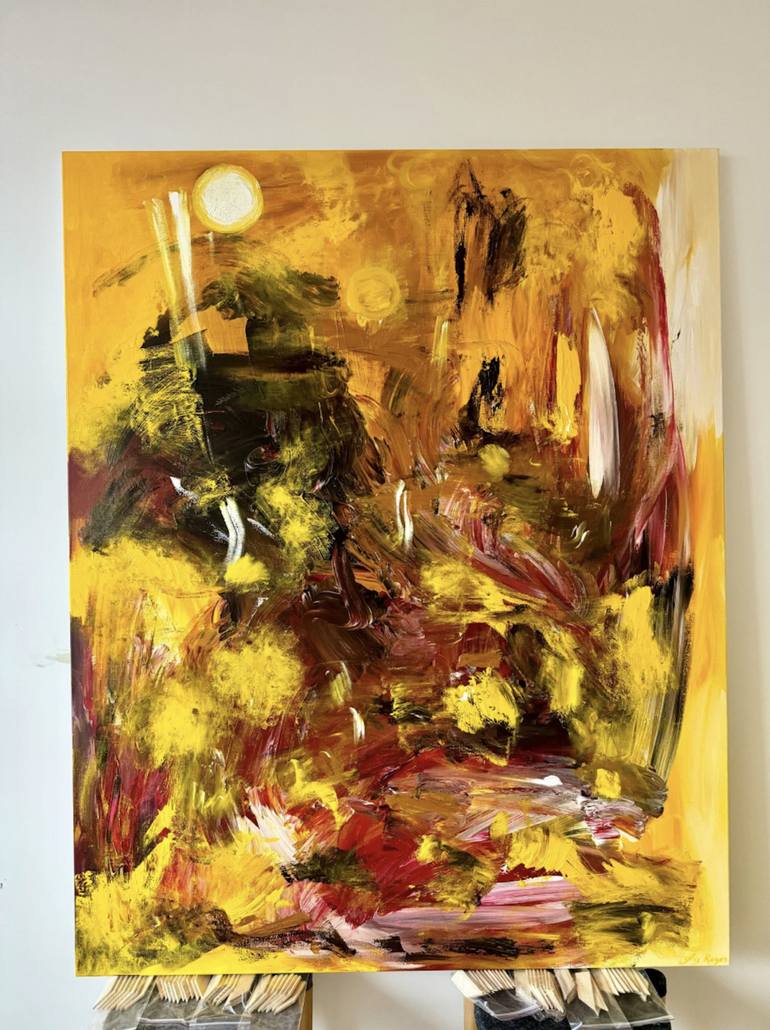 Original Abstract Expressionism Abstract Painting by Liis Koger