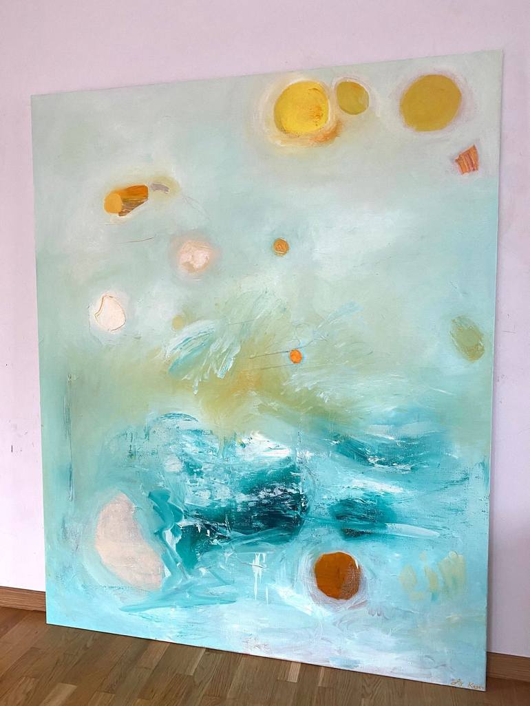 Original Abstract Expressionism Abstract Painting by Liis Koger