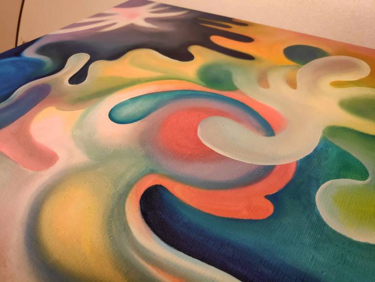 Original Abstract Expressionism Abstract Painting by Emma Meijer