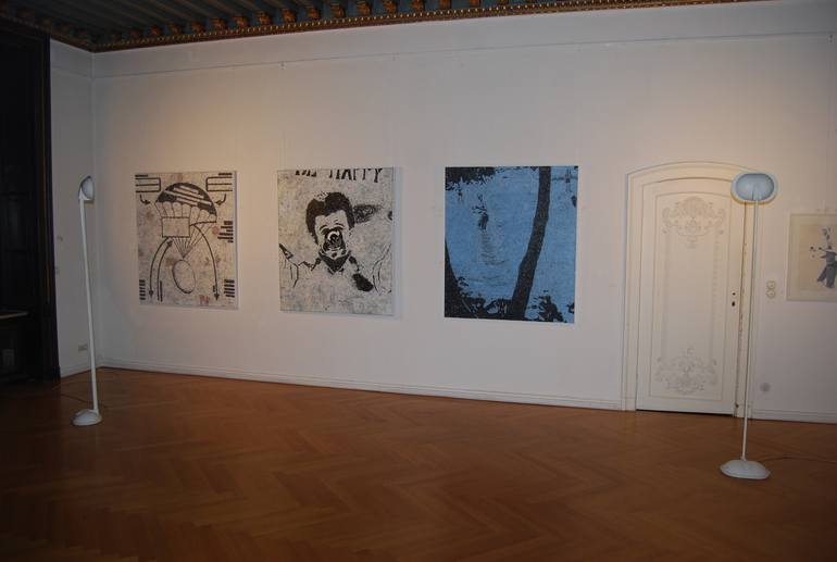 Original Pop Art Nude Painting by Joerg Schimmel