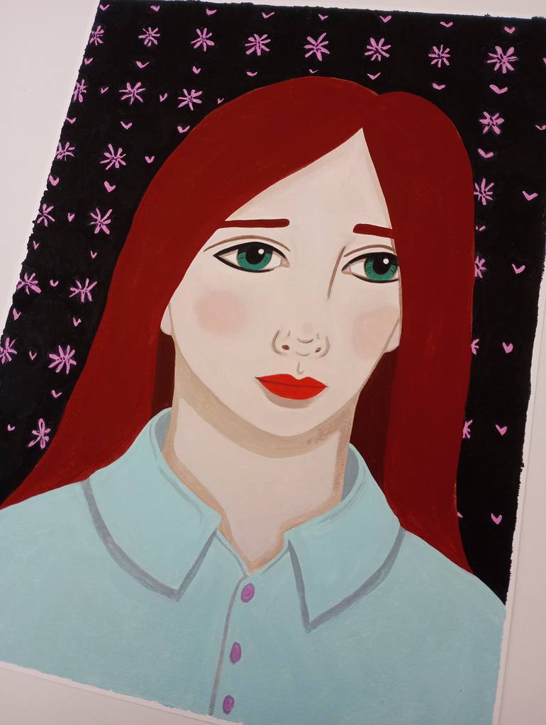 Original Illustration Women Painting by Kitty Cooper