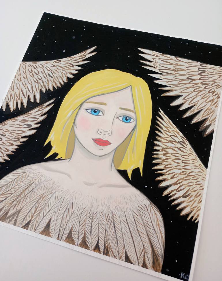 Original Illustration Women Painting by Kitty Cooper