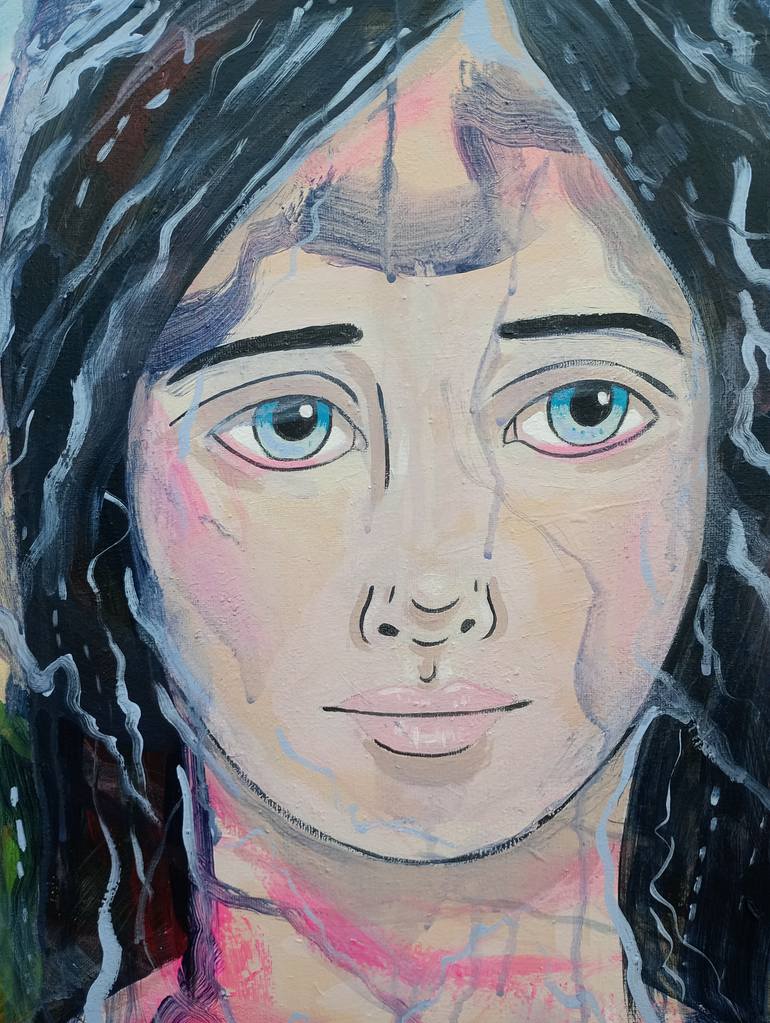 Original Abstract Expressionism Women Painting by Kitty Cooper