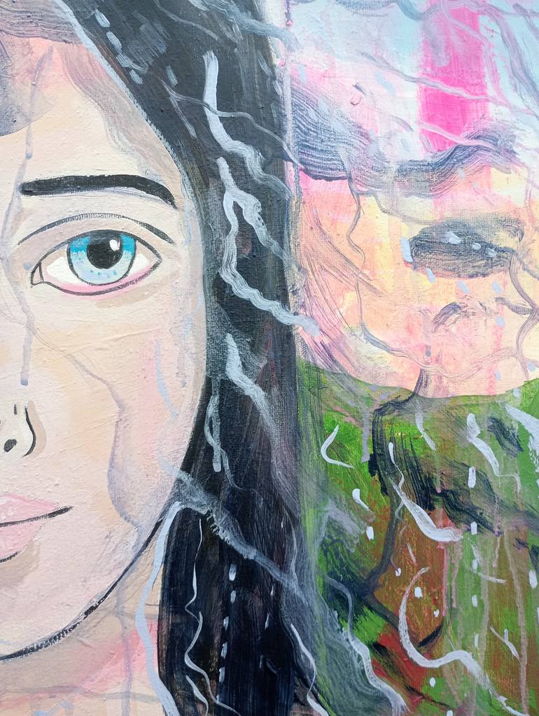 Original Abstract Expressionism Women Painting by Kitty Cooper