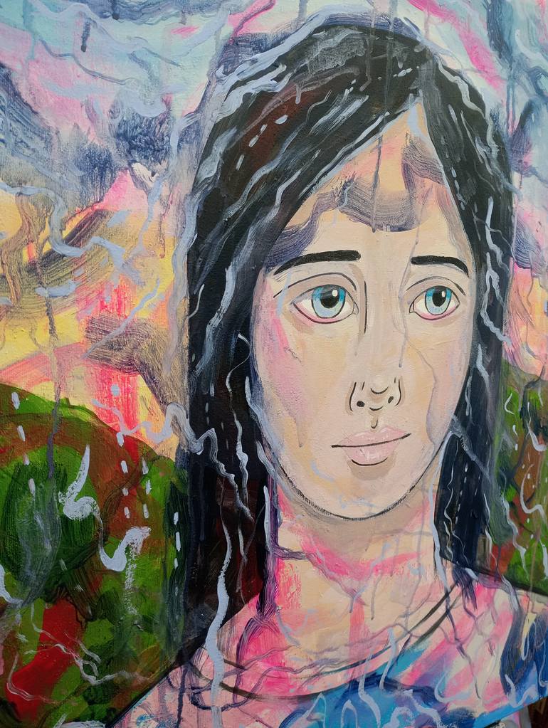Original Abstract Expressionism Women Painting by Kitty Cooper