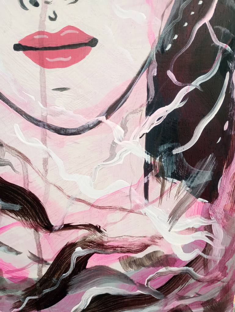 Original Abstract Expressionism Women Painting by Kitty Cooper
