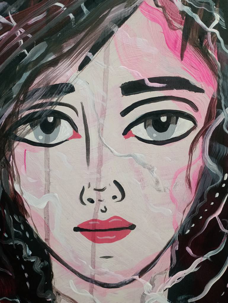 Original Abstract Expressionism Women Painting by Kitty Cooper