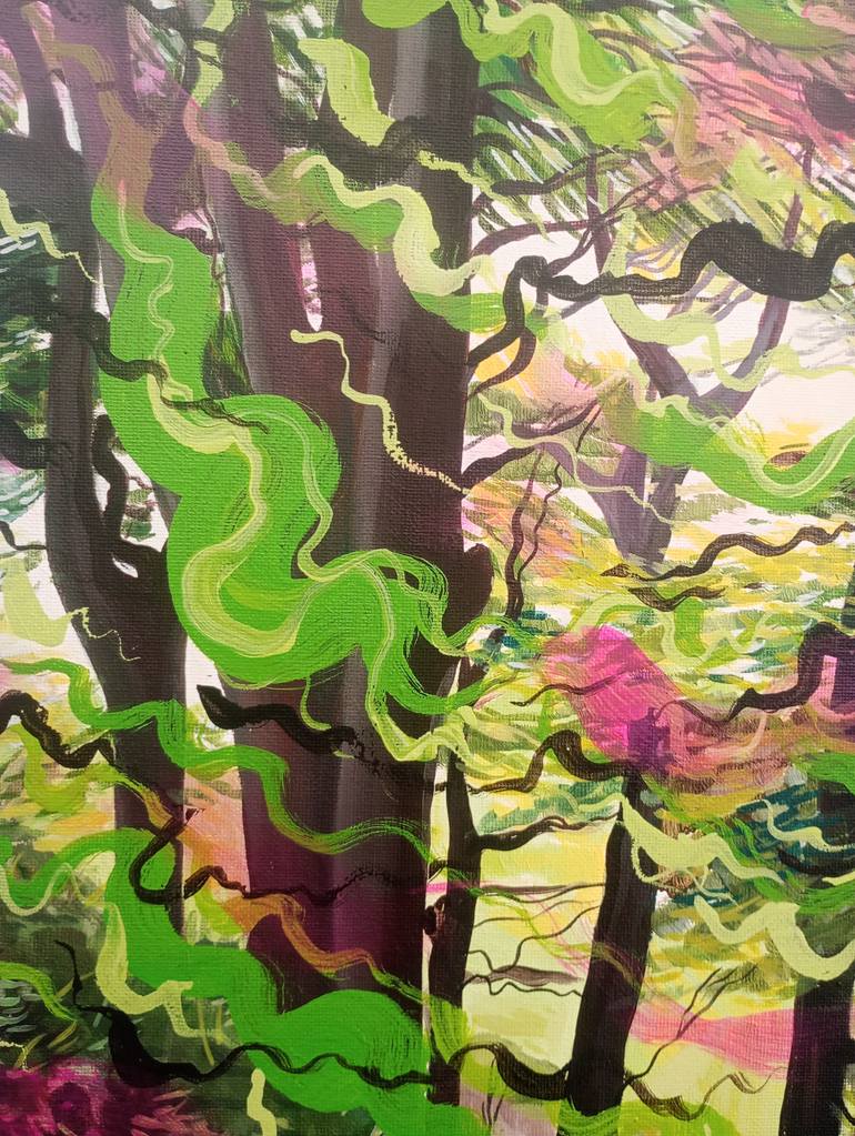 Original Abstract Expressionism Nature Painting by Kitty Cooper