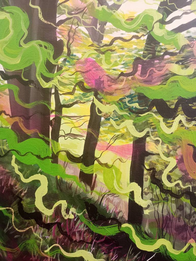 Original Abstract Expressionism Nature Painting by Kitty Cooper