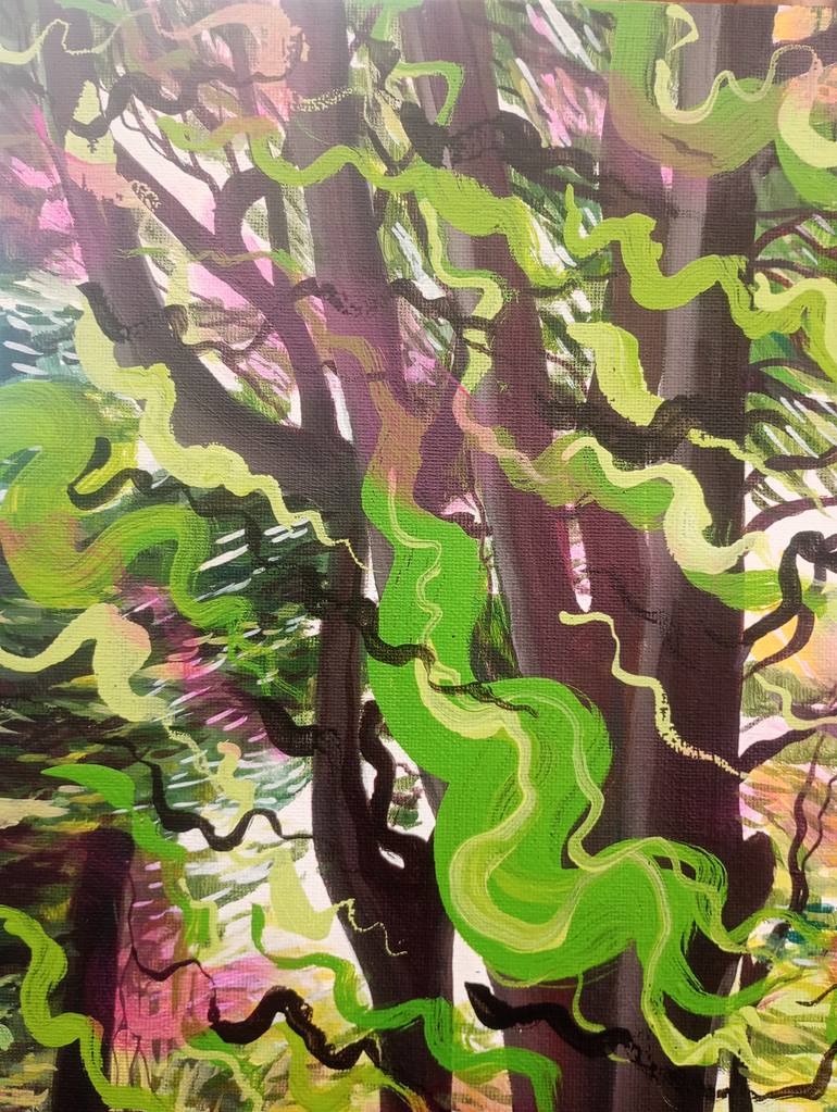 Original Abstract Expressionism Nature Painting by Kitty Cooper