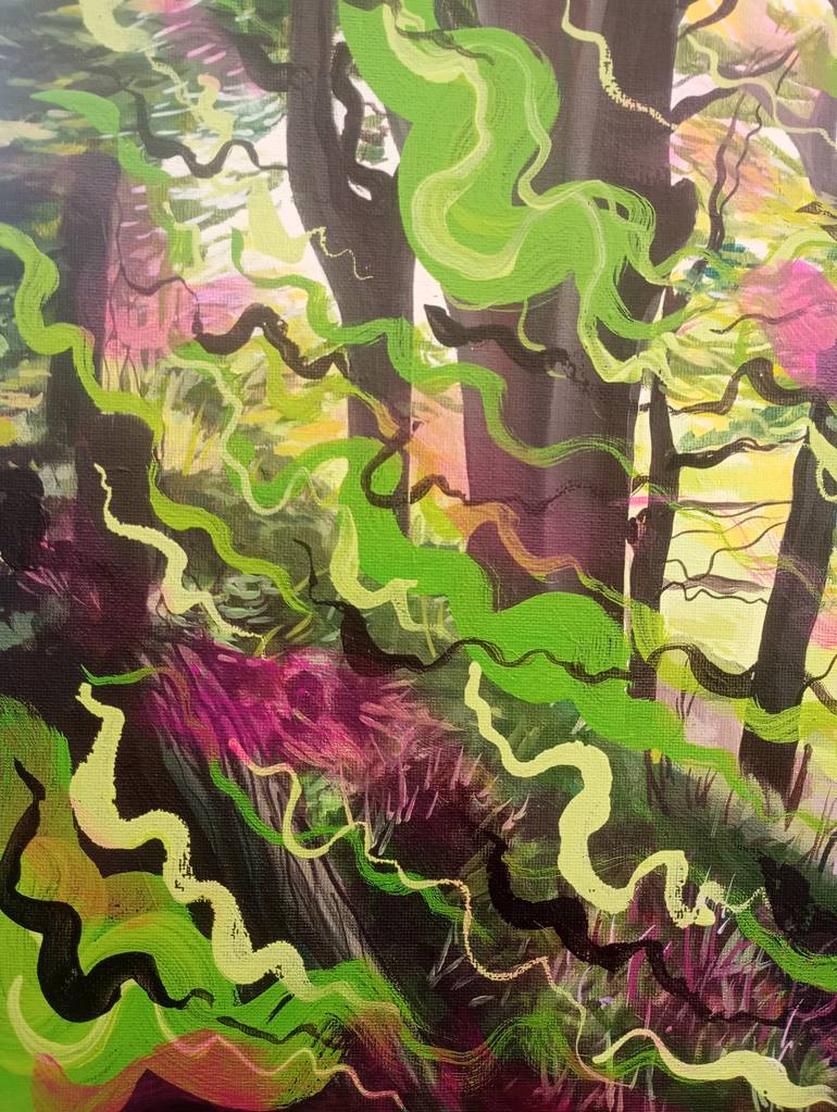 Original Abstract Expressionism Nature Painting by Kitty Cooper