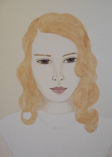 Original Minimalism Portrait Paintings by Kitty Cooper